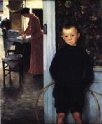 Paul Mathey Woman and Child in an Interior oil painting picture wholesale